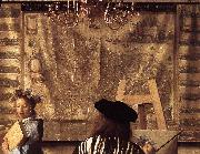 VERMEER VAN DELFT, Jan, The Art of Painting (detail) est